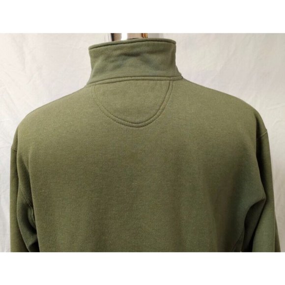 i5 apparel Large Green 1/4 zip Fleece Aspen Colorado Logo Sweatshirt Jacket - Picture 8 of 11